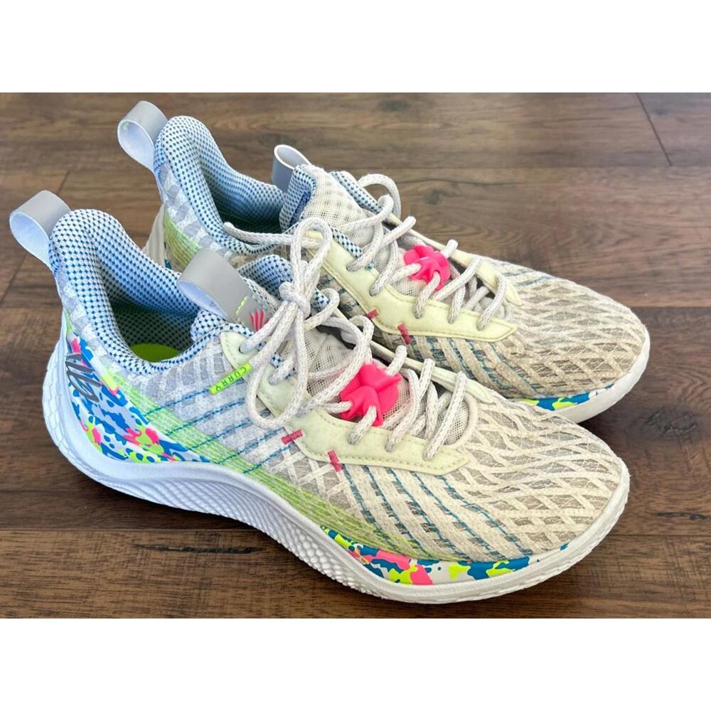 Menโs Under Armour Steph Curry 9.5 Splash Party Basketball Shoes Glow In Dark - Picture 1 of 15